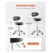 Scaun de atelier cu roti si spatar, inaltime reglabila 510-670 mm, pivotare 360°, capacitate 136 kg