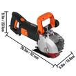 Masina de taiat caneluri in beton Vevor 4800W, max 5 x disc 133 mm, 6500 rpm, pompa de apa, latime 42 mm