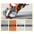 Masina de taiat caneluri in beton Vevor 4800W, max 5 x disc 133 mm, 6500 rpm, pompa de apa, latime 42 mm