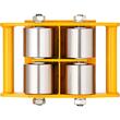 Set 4 transportoare Dolly, capacitate 12 Tone, rotatie 360 grade