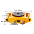 Set 4 transportoare Dolly, capacitate 12 Tone, rotatie 360 grade