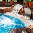 Cascada inox, Inaltime 60 cm, Latime 30 cm, Arc de cerc