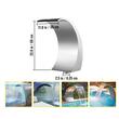Cascada inox, Inaltime 60 cm, Latime 30 cm, Arc de cerc