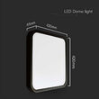 Plafoniera led patrata pentru exterior/interior, 48 W, lumina naturala 4000K, 5160 lm, dimensiune 420 x 420 x 65 mm, IP44, Negru