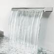 Cascada dreptunghiulara pentru piscina, Inox, Latime lama apa 30 cm, dimensiune 30 x 26 x 8 cm