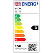 Proiector led, 150W, 6500K, IP65, 17300 lm, Negru, 404 x 322  x 48 mm, cip samsung