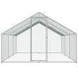 Cotet pentru pasari si animale mici, 3x3.93x1.99 m, Acoperis drept, Usa intrare, Otel galvanizat, Copertina PE