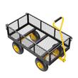 Carucior multifunctional pentru gradina, 1840 x 560 x 535 mm, Capacitate 408 kg, Laterale detasabile, roti cauciuc 10 inch