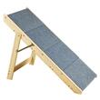 Rampa pentru caini, design 2 in 1 scara /rampa, 4 trepte, Pliabila, 785x470x650mm, lemn pin, max 68 kg