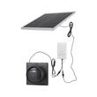 Ventilator cu panou solar, 20 W, 373 m³/h, pentru mansarda, Metal, Negru