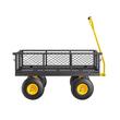 Carucior multifunctional pentru gradina, 1840 x 560 x 535 mm, Capacitate 408 kg, Laterale detasabile, roti cauciuc 10 inch
