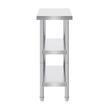 Masa de lucru Inox, pentru preparare alimente, 356x610x864 mm, 2 x rafturi