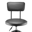 Scaun de atelier cu spatar, inaltime reglabila 480 x 480 x 1030 - 1140 mm, pivotare 360°, capacitate 136 kg