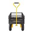 Carucior multifunctional pentru gradina, 1840 x 560 x 535 mm, Capacitate 408 kg, Laterale detasabile, roti cauciuc 10 inch