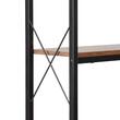 Raft multifunctional de colt cu 7 etaje, Metal/MDF, 60 x 60 x 200 cm, pentru plante, carti, decoratiuni