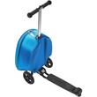 Troler trotineta pentru copii, Capacitate 20 l, 3 x roti, Dimensiuni extinse 315 x 670 x 790 mm, Albastru
