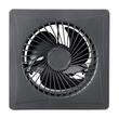Ventilator cu panou solar, 20 W, 373 m³/h, pentru mansarda, Metal, Negru