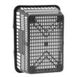 Set 12 x cosuri cumparaturi, 21 l, manere otel, Negru, Polietilena/Otel