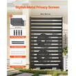 Paravan confidentialitate pentru gradina/casa, Otel, 96x180 cm, Exterior/Interior, Negru