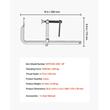 Set 4 x Cleme de fixare pentru lemn/metal/plastic, deschidere 30.48 cm, limita de sarcina 545 kg