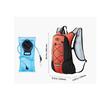 Rucsac de hidratare usor cu suport de apa de 2 l, ciclism, drumetie, Impermeabil, 460 x 320 x 125 mm, Portocaliu/Negru