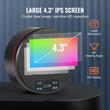 Camera endoscop pentru inspectie auto, instalatii sanitare, ecran IPS de 4.3 inch, 8lumini LED, IP67, lungime 5 m, SD card 32 Gb, 1500 mAh