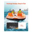 Fotoliu gonflabil pentru sporturi acvatice, 2 persoane, 1590 x 1665 x 630 mm, 4 manere captusite, max 154 kg