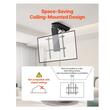 Suport TV motorizat pentru tavan, Pliabil, Telecomanda, capacitate 50 kg, Standard Vesa max 600x600, Inaltime reglabila, 32-70 inch