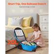 Troler trotineta pentru copii, Capacitate 20 l, 3 x roti, Dimensiuni extinse 315 x 670 x 790 mm, Albastru