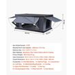 Cort de acoperis, carcasa rigida, 2 x ferestre, Aluminiu, Iluminare led, 2-3 persoane, max 272 kg, dimensiuni deschis 2120 x 1320 x 950 mm