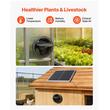 Ventilator cu panou solar, 20 W, 373 m³/h, pentru mansarda, Metal, Negru