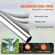Cotet pentru pasari si animale mici, 3x3.93x1.99 m, Acoperis drept, Usa intrare, Otel galvanizat, Copertina PE