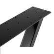Set 2 picioare pentru mese Vivatechnix Zig-Zag, Otel, Inaltime reglabila, dimensiune 71 x 61 cm