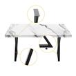 Set 2 picioare pentru mese Vivatechnix Zig-Zag, Otel, Inaltime reglabila, dimensiune 71 x 61 cm