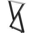 Set 2 picioare pentru mese Vivatechnix Zig-Zag, Otel, Inaltime reglabila, dimensiune 71 x 61 cm