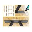 Set 2 picioare pentru mese Vivatechnix A, Otel, Inaltime reglabila 0-50 mm, dimensiune 71 x 45 cm