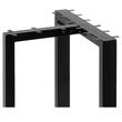 Set 2 picioare pentru mese Vivatechnix T, Otel, Inaltime reglabila 0-30 mm, dimensiune 45.7 x 40.6 cm