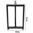 Set 2 picioare pentru mese Vivatechnix T, Otel, Inaltime reglabila 0-30 mm, dimensiune 45.7 x 40.6 cm