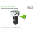 Incarcator auto Q2Power, MicroUSB, 3.1A, 2xUSB, 1xMicroUSB