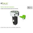 Incarcator auto Q2Power, 3.1A, 2xUSB, 1xLightning, compatibil iPhone, iPad, iPod