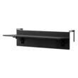 Masa suspendata, pliabila, pentru balcon, Otel Inoxidabil/MDF, max 25 kg, 800 x 450 x 240 mm, Negru