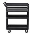 Carucior pentru scule cu 3 tavi si 2 sertare, Vivatechnix max 182 kg, 4 x roti, 785 x 450 x 945 mm, carlige laterale