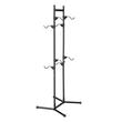 Suport de podea pentru 4 x biciclete, Vertical, Negru, Otel