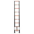 Scara telescopica 263 cm, 9 x Trepte antiderapante, Aluminiu, max 150 kg