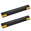 Set 2 x Opritor parcare, Galben/Negru, 45 x 9 x 3.2 cm, benzi reflectorizante