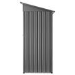 Casuta gradina, 1533 x 876 x 1815 mm, Metalica, 2 x orificii aerisire, Incuietoare, Negru