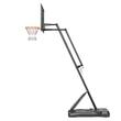 Panou baschet inaltime reglabila 232-305 cm, diametru inel 483 mm, Otel / ABS, Interior/Exterior