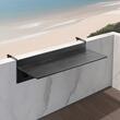 Masa suspendata, pliabila, pentru balcon, Otel Inoxidabil/MDF, max 25 kg, 800 x 450 x 240 mm, Negru