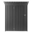 Casuta gradina, 1533 x 876 x 1815 mm, Metalica, 2 x orificii aerisire, Incuietoare, Negru