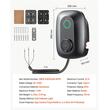Statie de incarcare vehicule electrice, 7 kW, Monofazat, Tip 2, curent 32 A, IP54, WiFi, control prin aplicatie